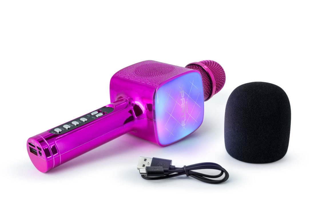 Enceinte Bluetooth avec Microphone Filaire, Puissance 50W et Effets  Lumineux, Bigben Party BT Lite - Bleu - Français