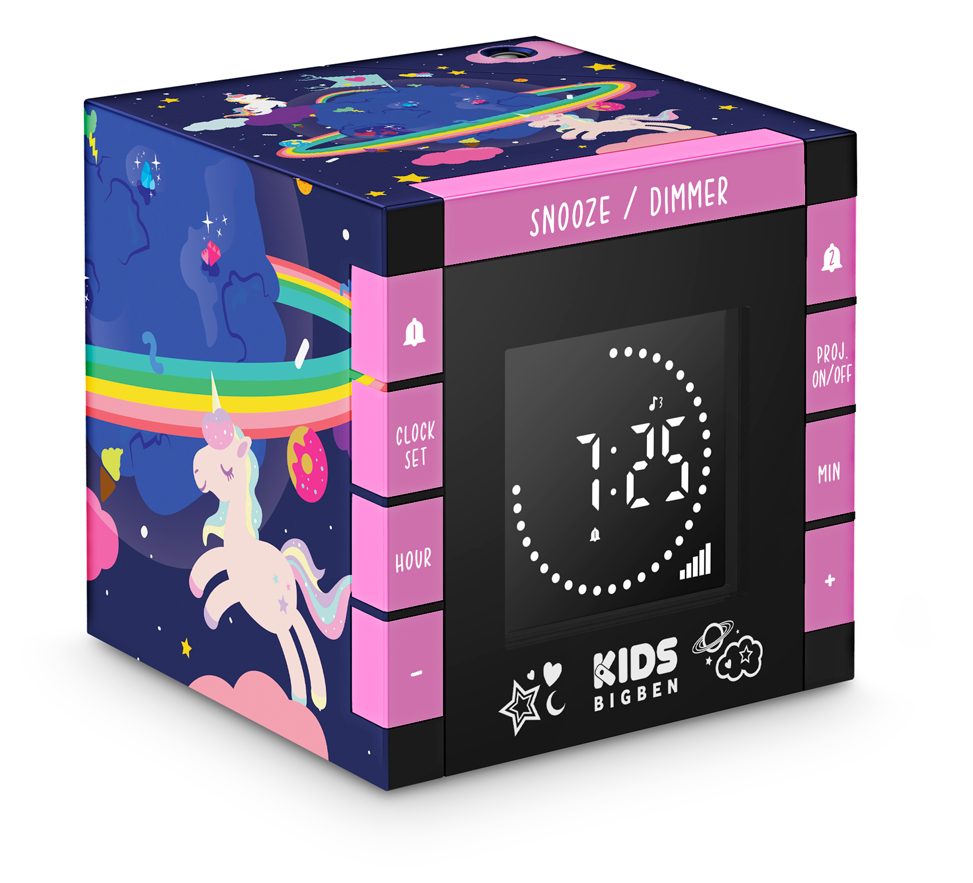 RADIO REVEIL,dinosaur white--licorne pour reveil enfant  7 couleurs LCD  lumineuse Horloge , avec thermomètre, horloge de bureau num - Cdiscount  Jeux - Jouets