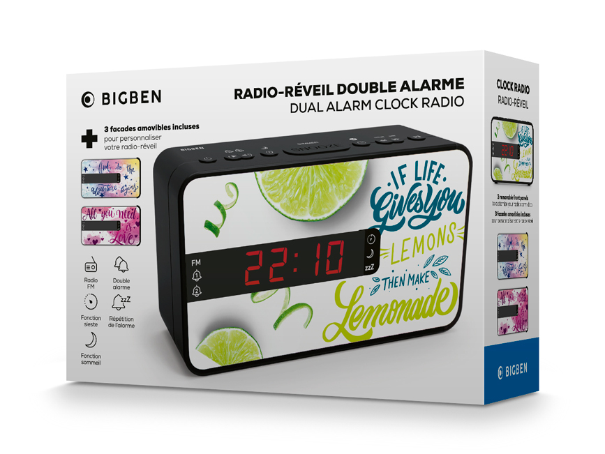 Radio réveil double alarme (noir) RR90EPOKN EPOK® BIGBEN, Bigben - Le  Design Sonore pour tous, Audio, Thomson, Bigben Party, Bigben kids, Lumin'US, Colorlight