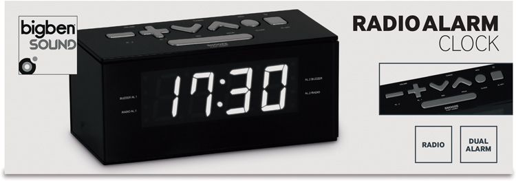 twee weken Verdraaiing Monet Dual Alarm Clock Radio (Black) RR60NG BIGBEN | Bigben EN | Bigben | Audio |  Lumin'US | Bigben Party | Aromasound |Gaming-Zubehör | Games