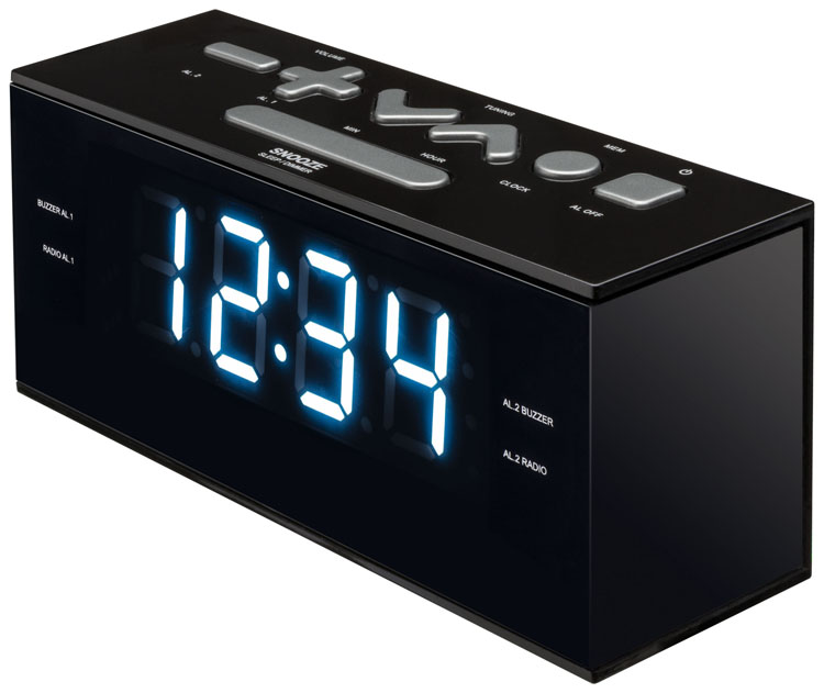 Dual Alarm Clock Radio (Black) RR60NG BIGBEN | Bigben EN | Bigben Audio | Lumin'US | Bigben Party | Aromasound |Gaming-Zubehör | Games