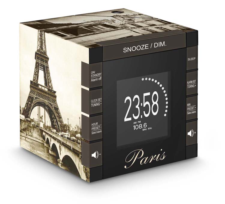 Memo verkiezing Seminarie Alarm Clock Radio Projector “Paris” RR70PPARIS BIGBEN | Bigben EN | Bigben  | Audio | Lumin'US | Bigben Party | Aromasound |Gaming-Zubehör | Games
