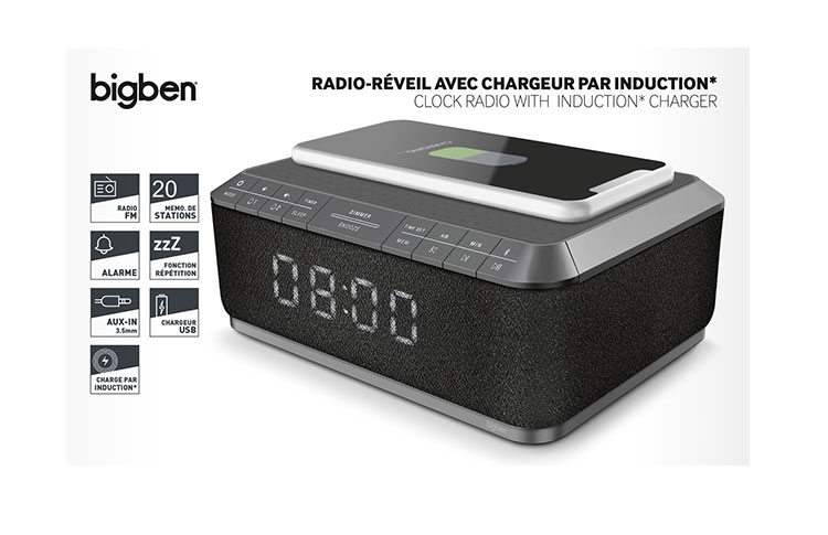 Clock radio wireless charger BIGBEN | Bigben | Bigben | Audio Lumin'US | Bigben Party | Aromasound |Gaming-Zubehör | Games